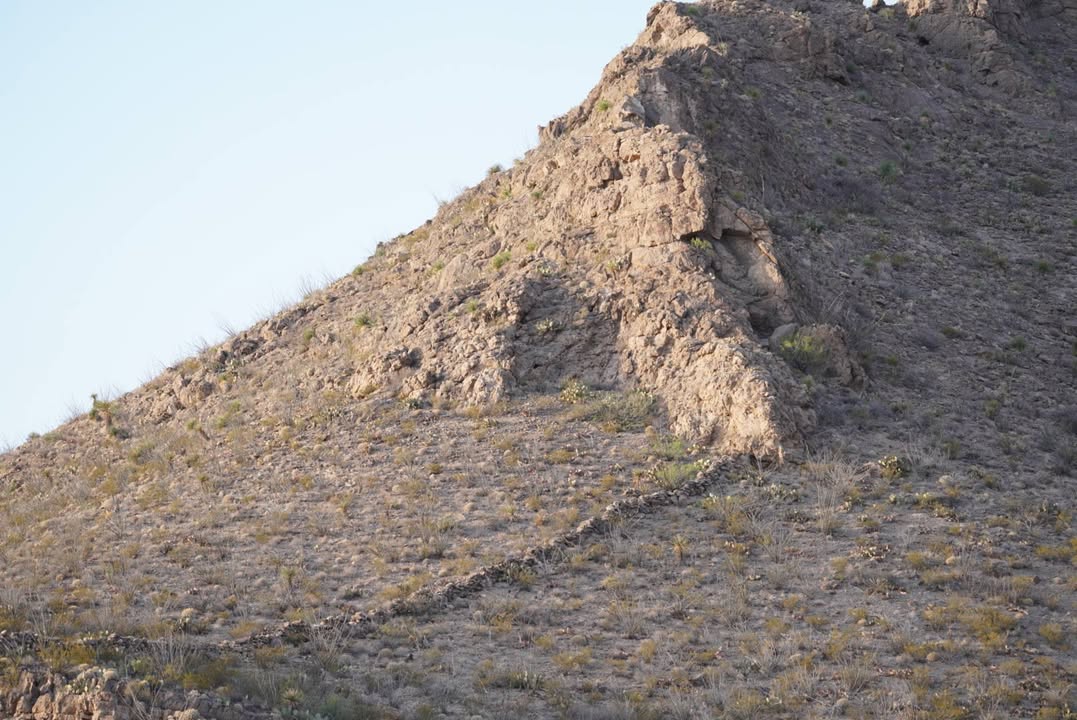 Oliver Lee Memorial State Park Fence on the mountainside