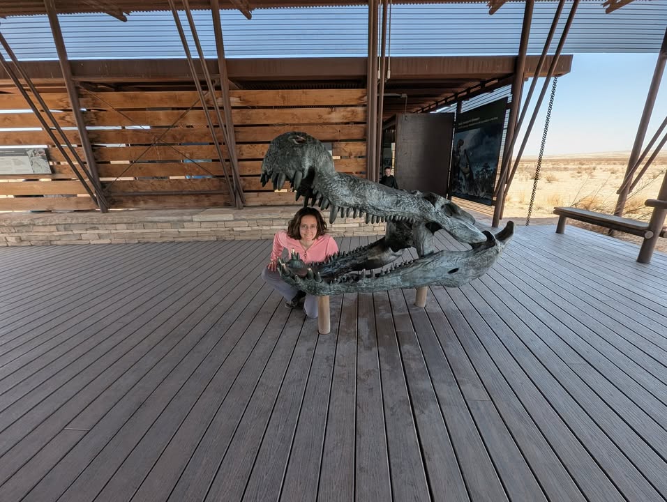 Giant Crocodile at Fossil Discovery Exhibit