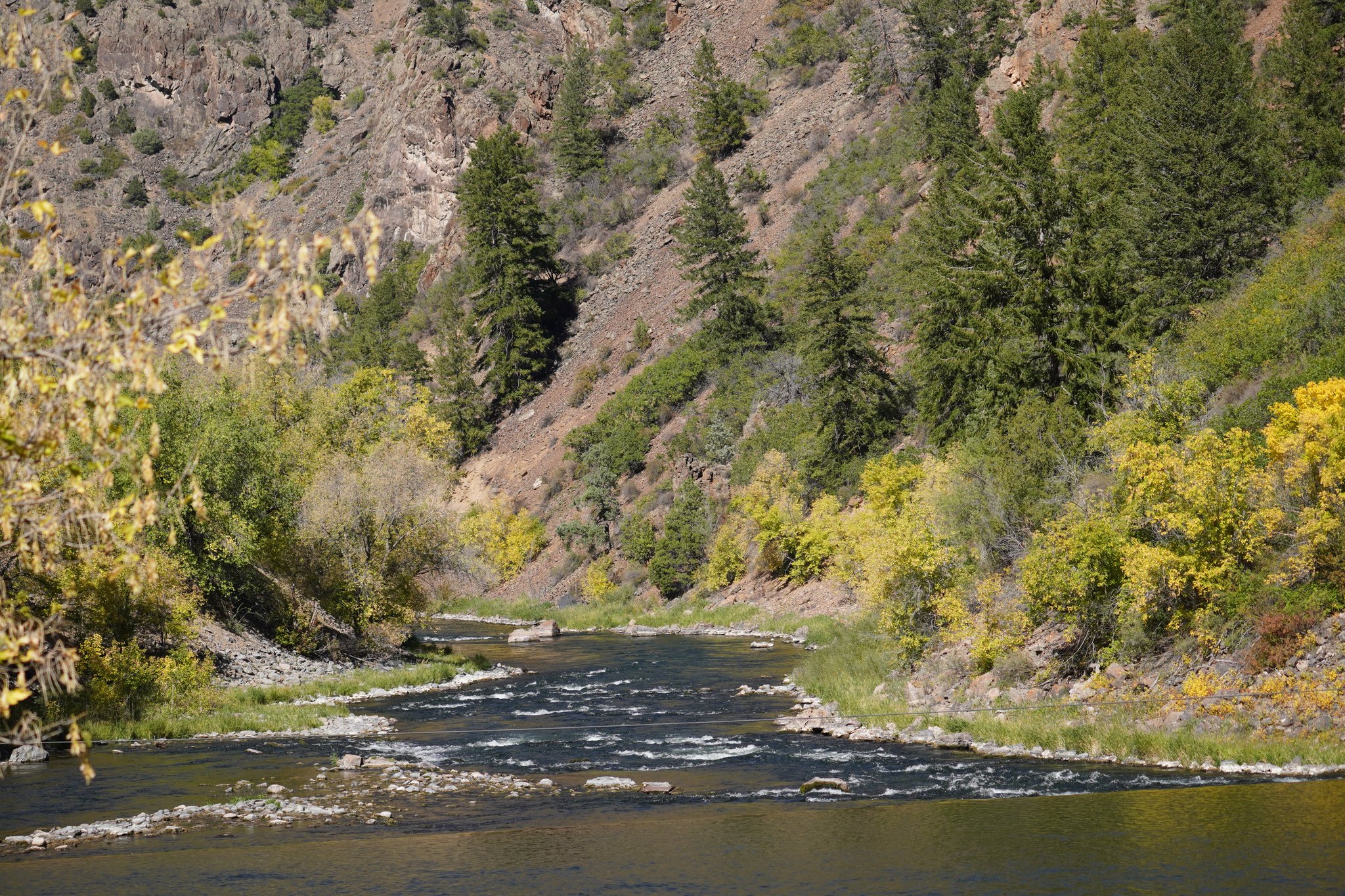 Gunnison River at the Bottom of Black Canyon