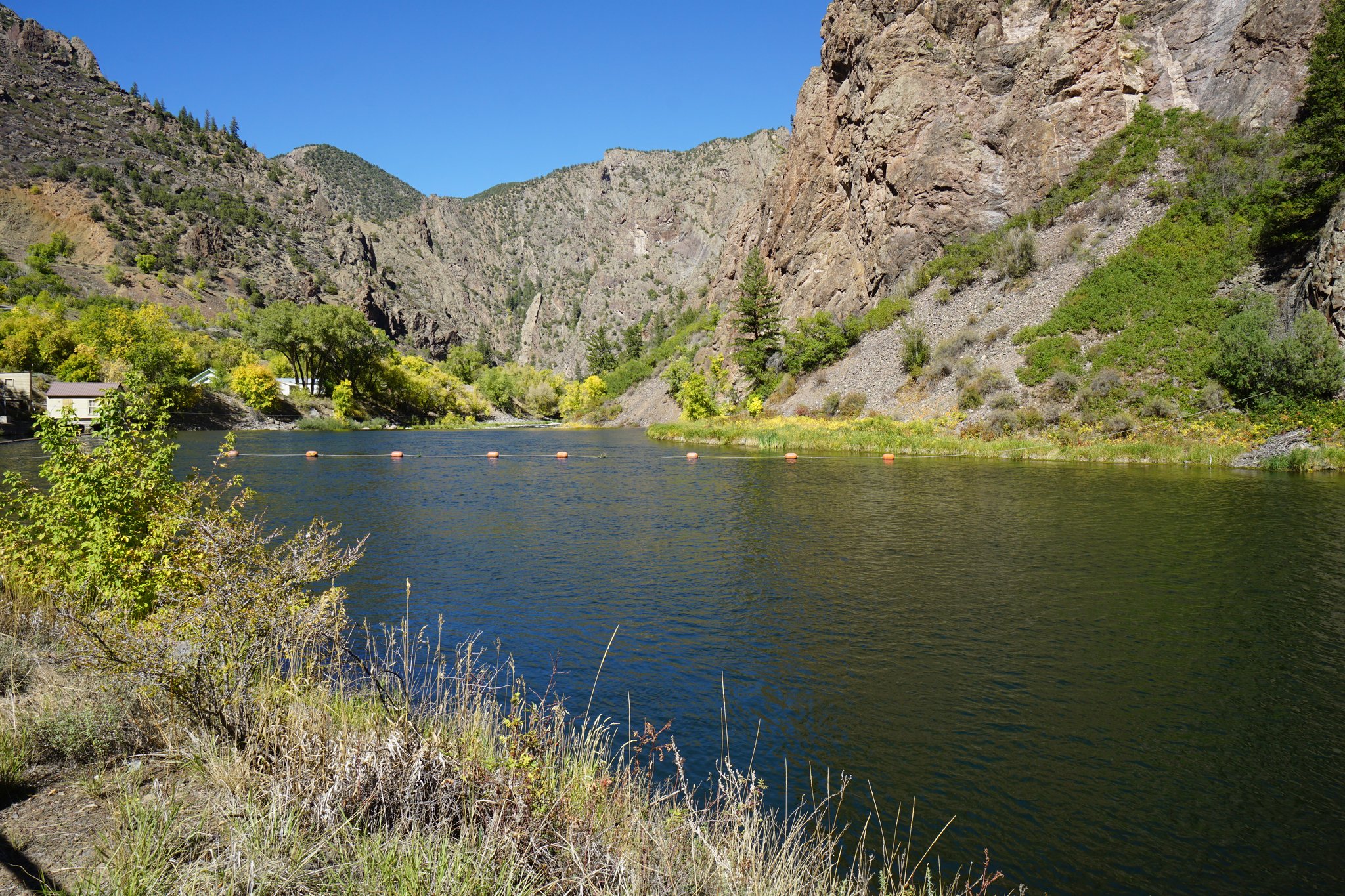 Gunnison River at the bottom of Black Canyon