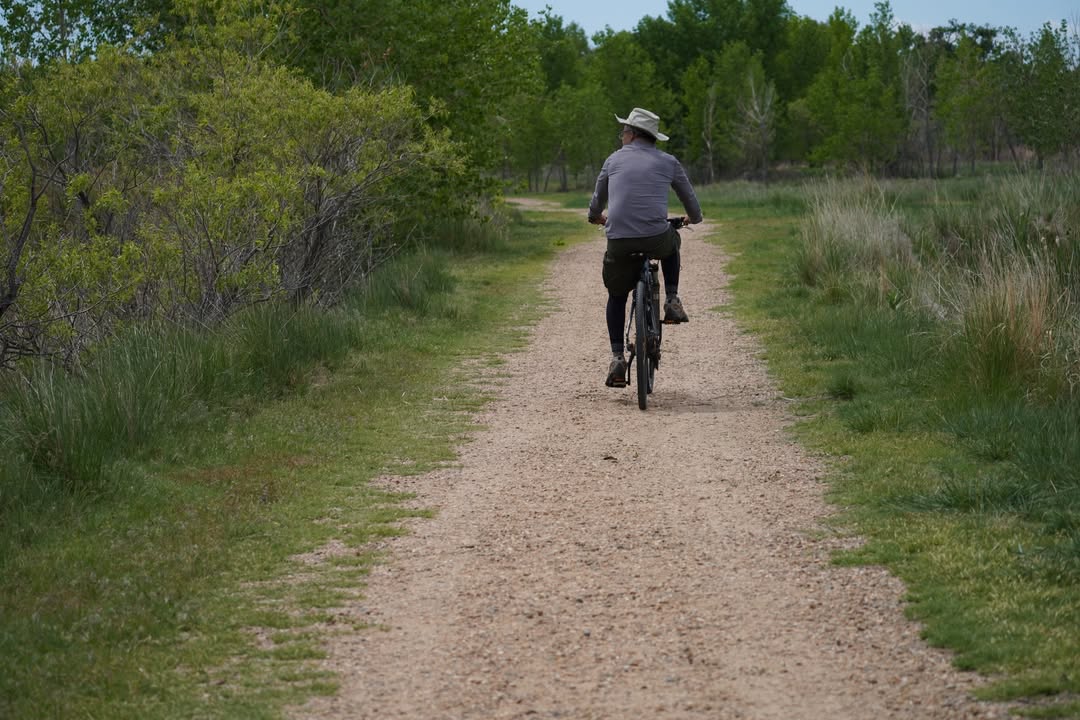 Bikeriding at St Vrain