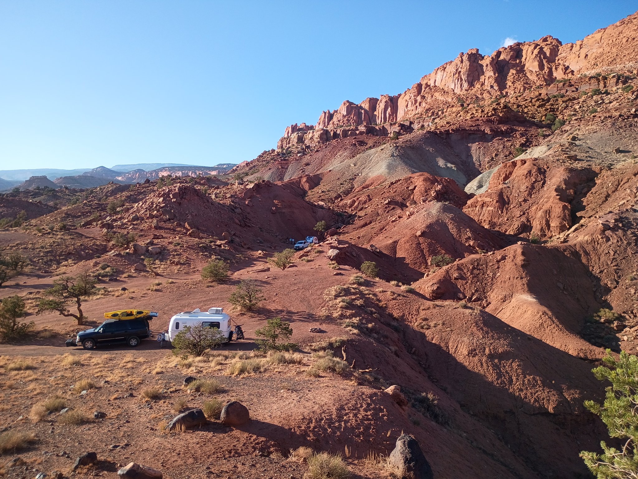 Dispersed Camping site outside Capitol Reef