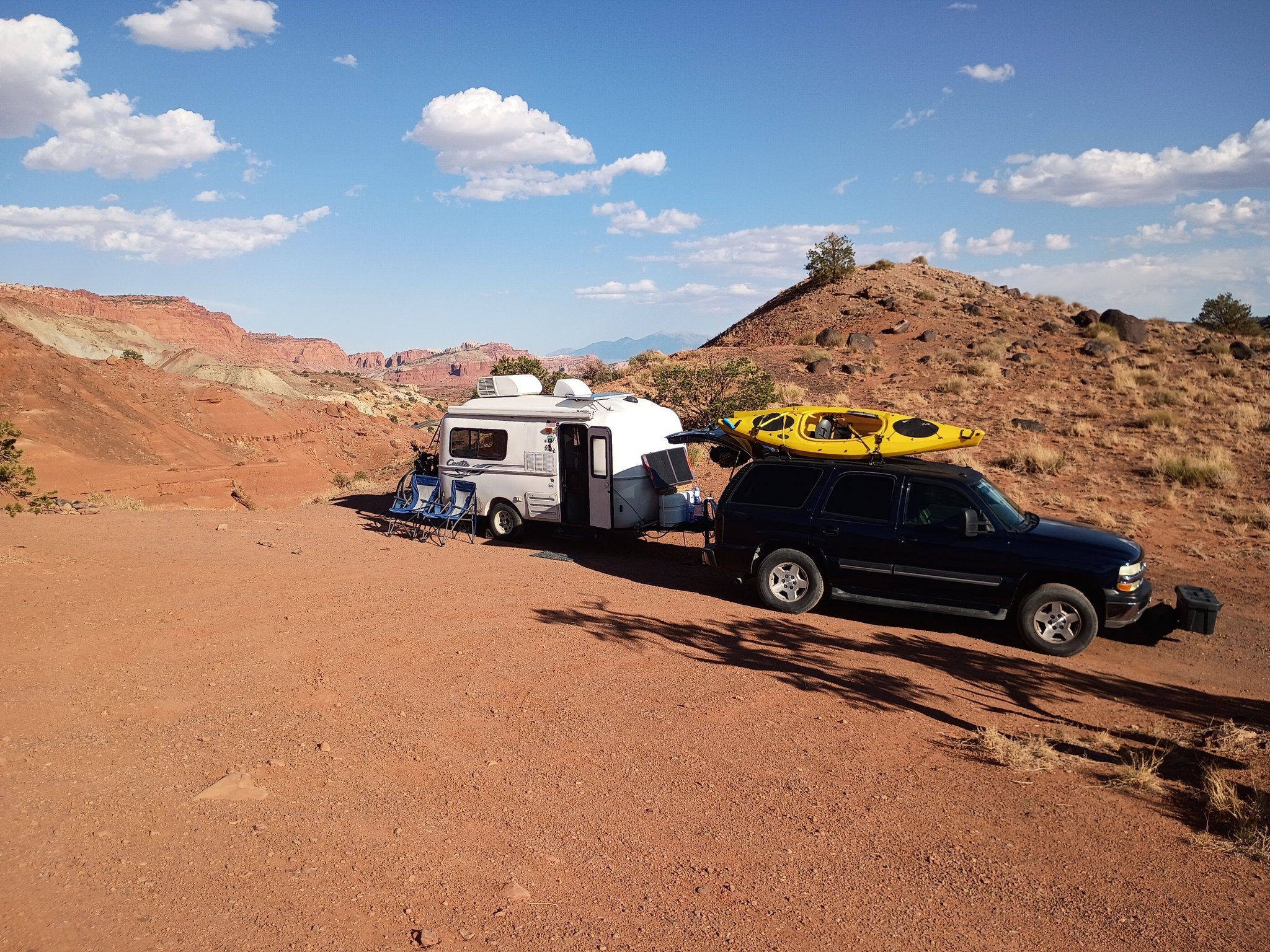 Dispersed Camping site outside Capitol Reef
