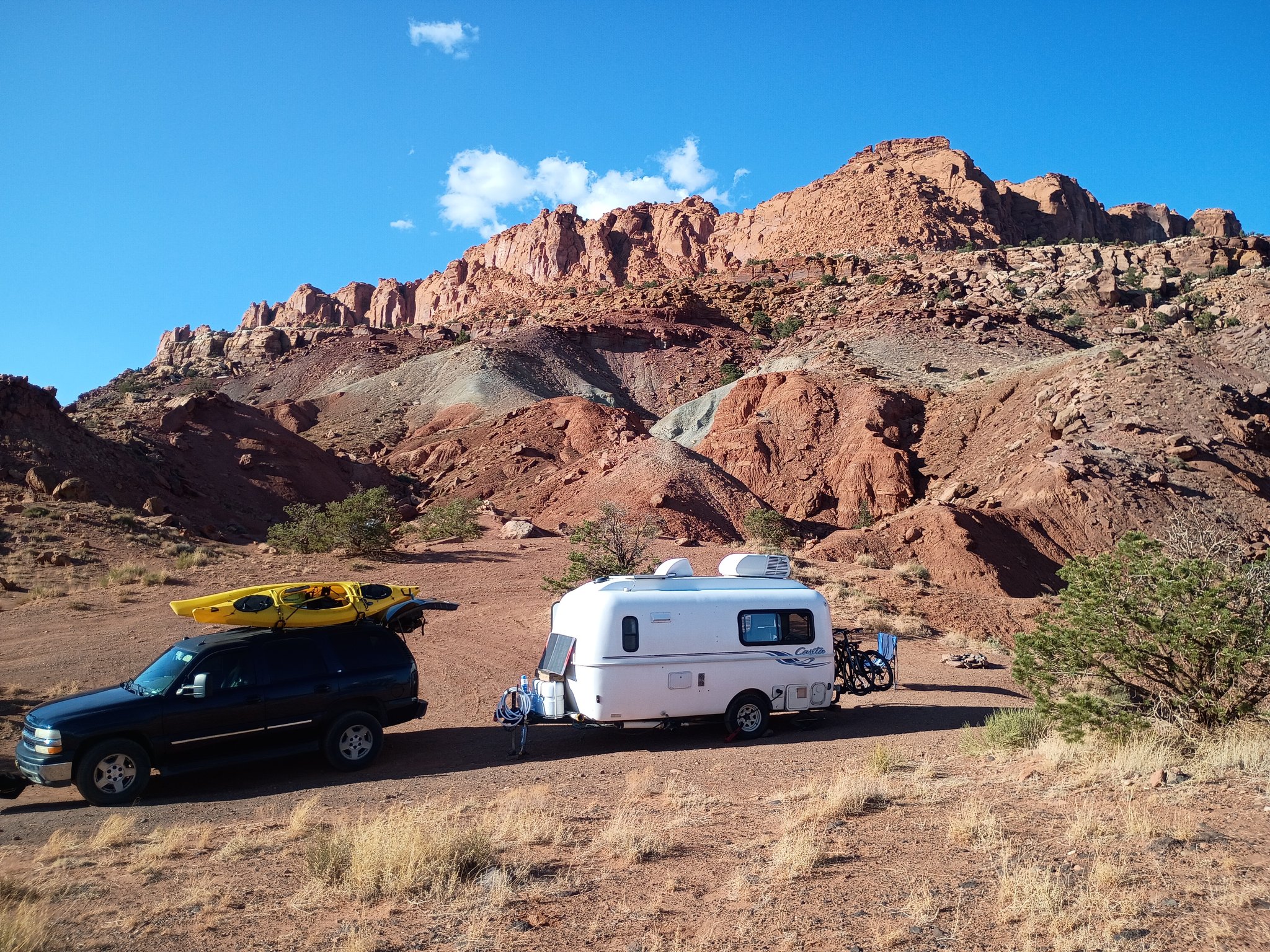 Dispersed Camping site outside Capitol Reef