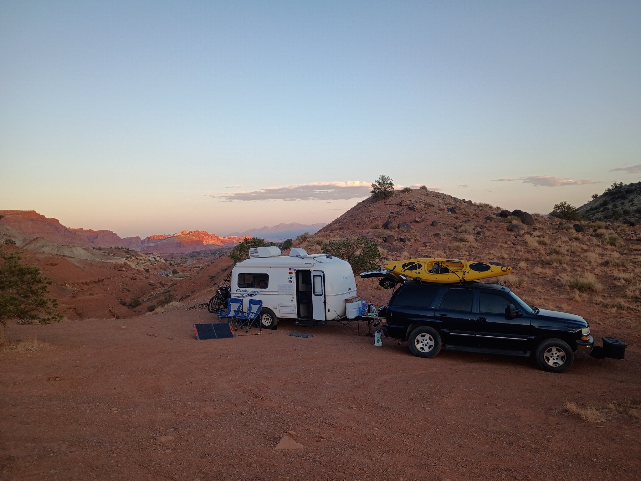Dispersed Camping site outside Capitol Reef