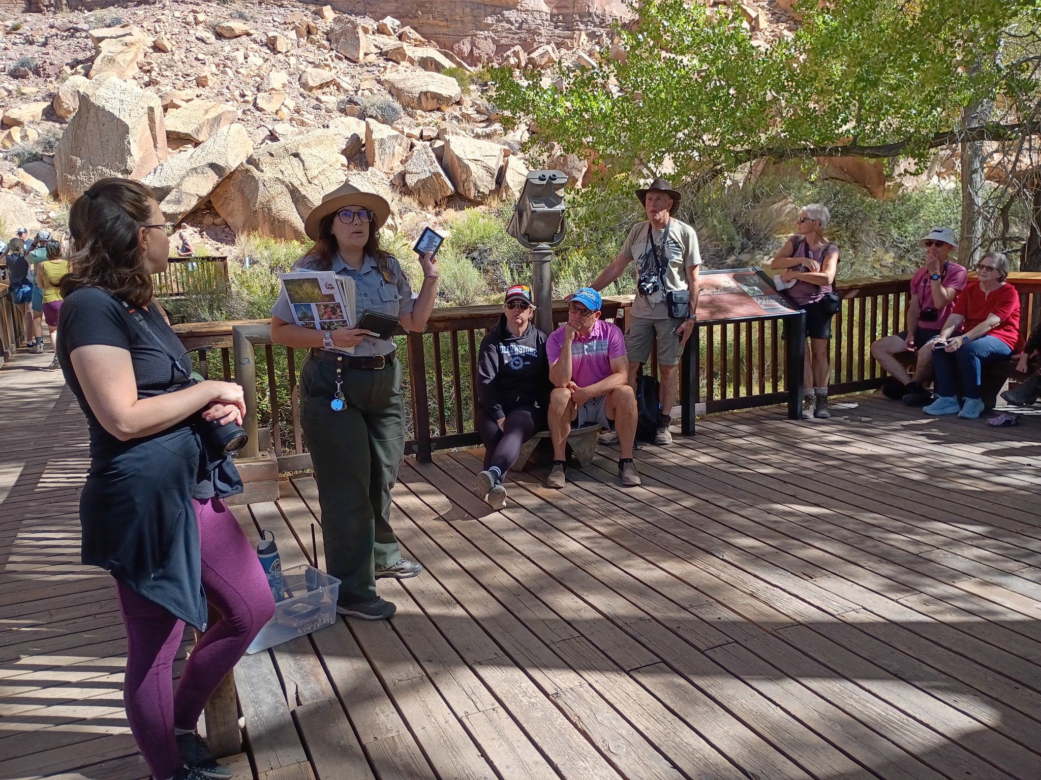 Ranger Talk at Petroglyph Boardwalk