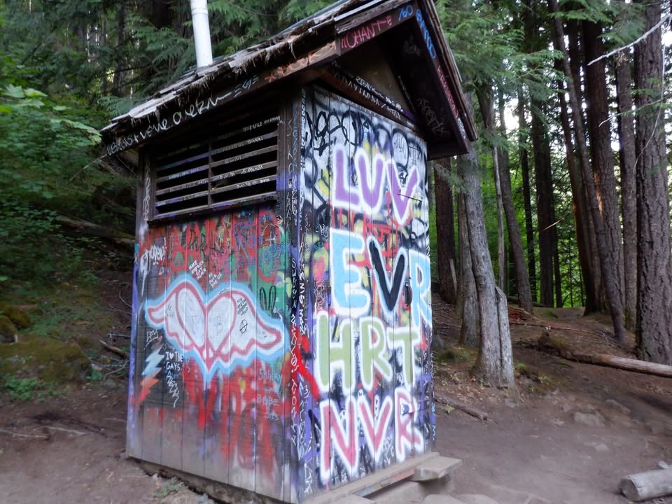 Outhouse at Umpqua Hot Springs