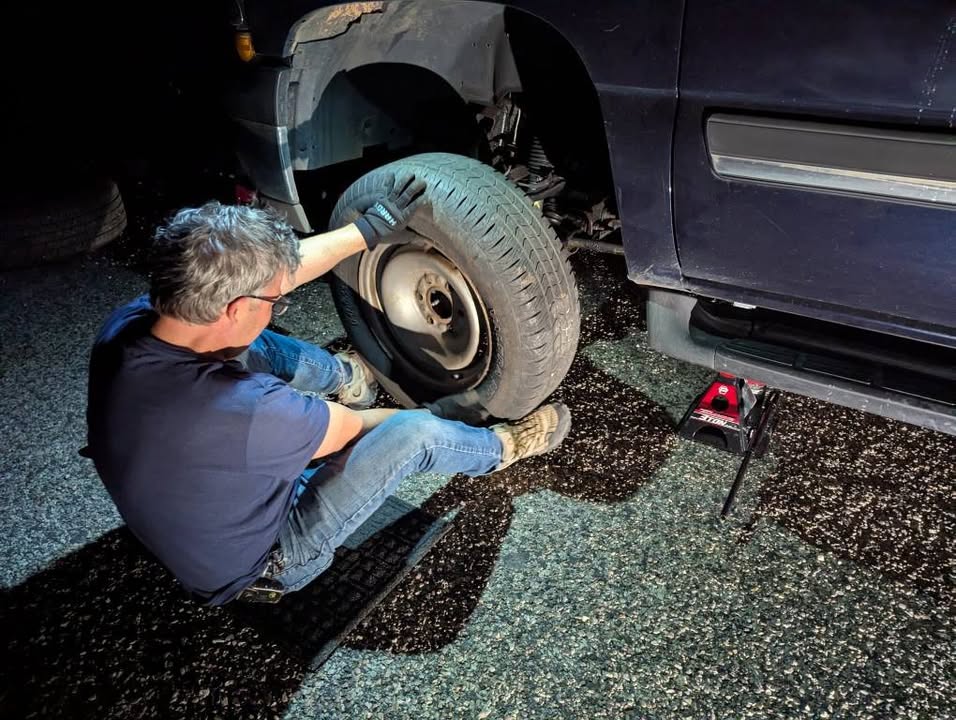 Changing to Spare tire