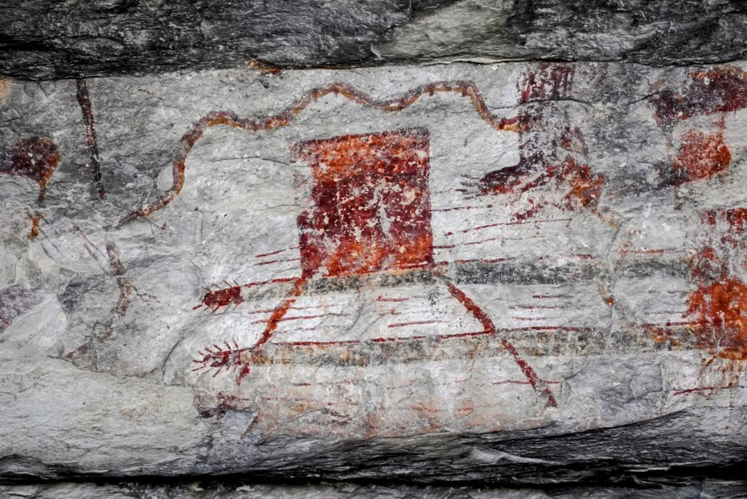 Rock art at Fate Bell Shelter