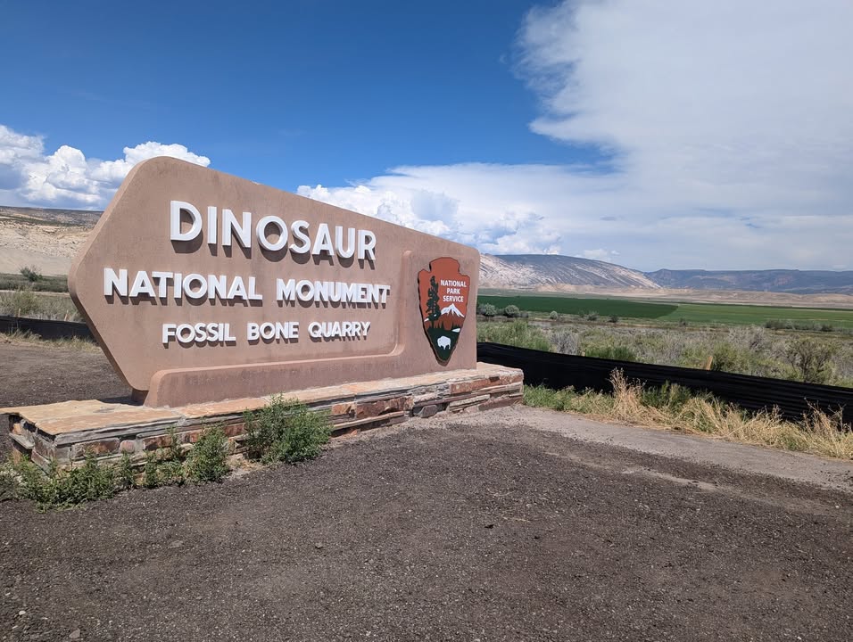 Dinosaur National Monument Sign