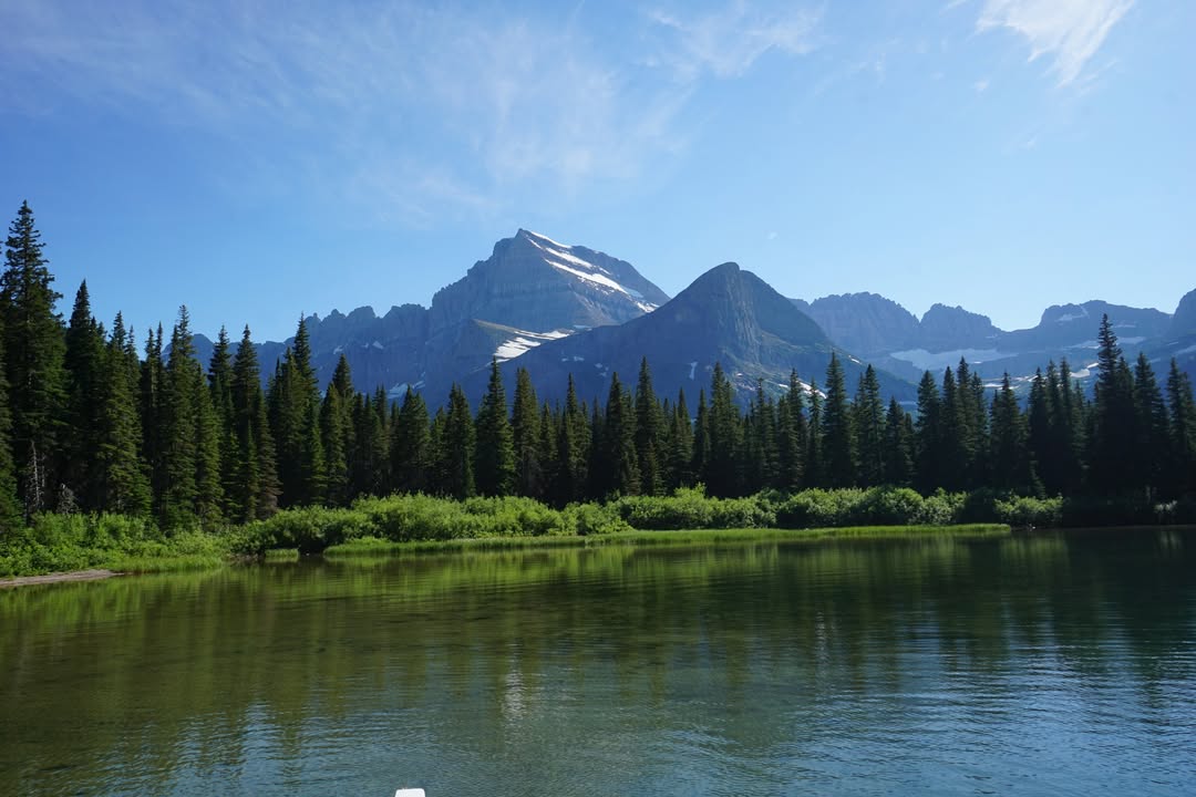 Josephine Lake Views on Many Glacier Boat Tour