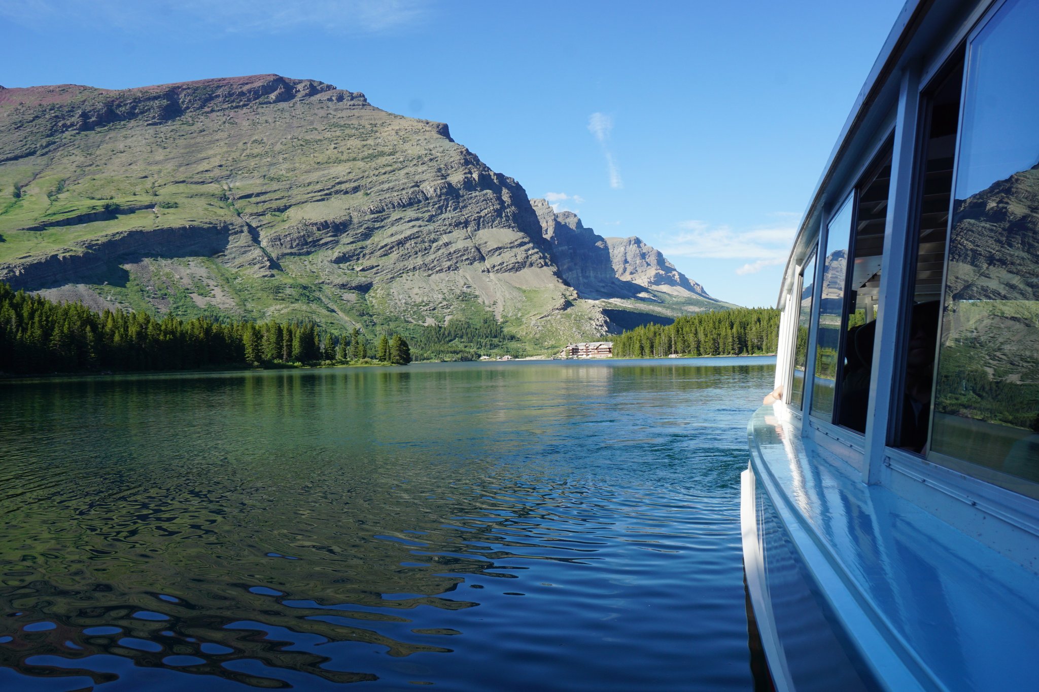 Many Glacier Boat Tour on Swiftcurrent Lake