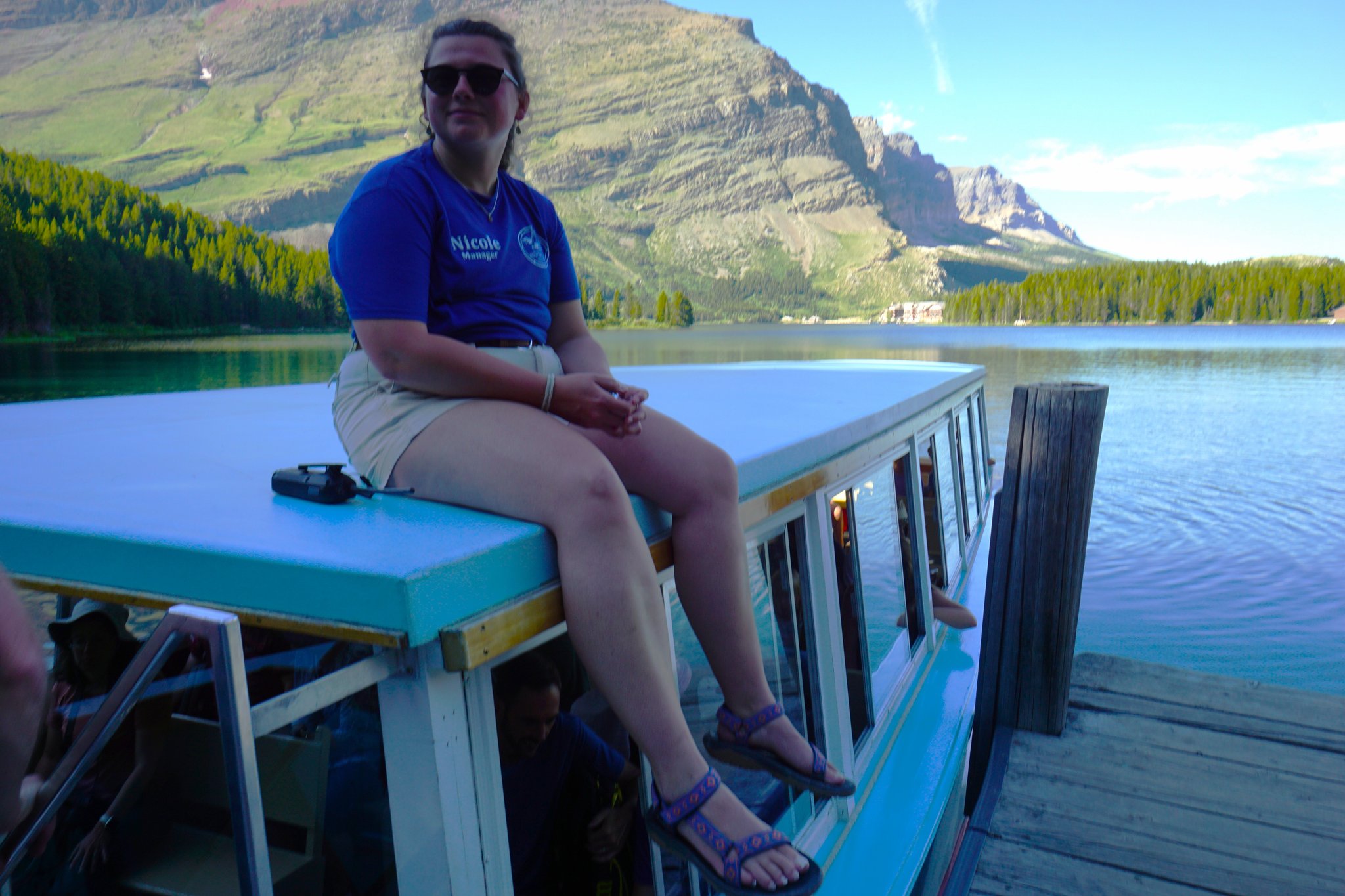 Returning to Chief Two Guns on Swiftcurrent Lake
