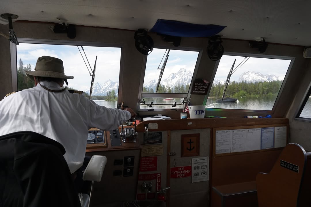 Captain for Jackson Lake boat tour