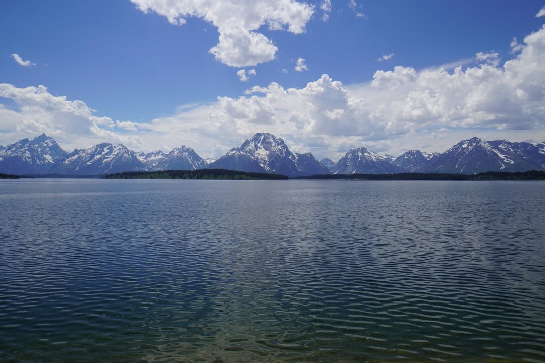 View from top of Jackson Lake Damn
