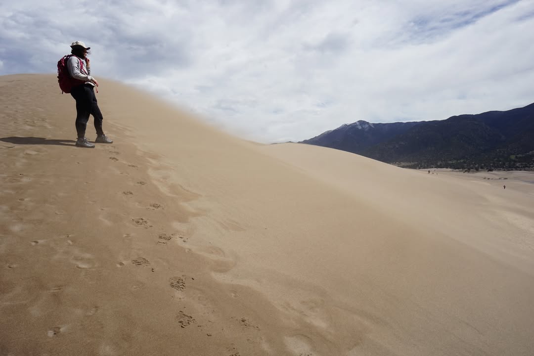 Looking out over Great Sand Dunes