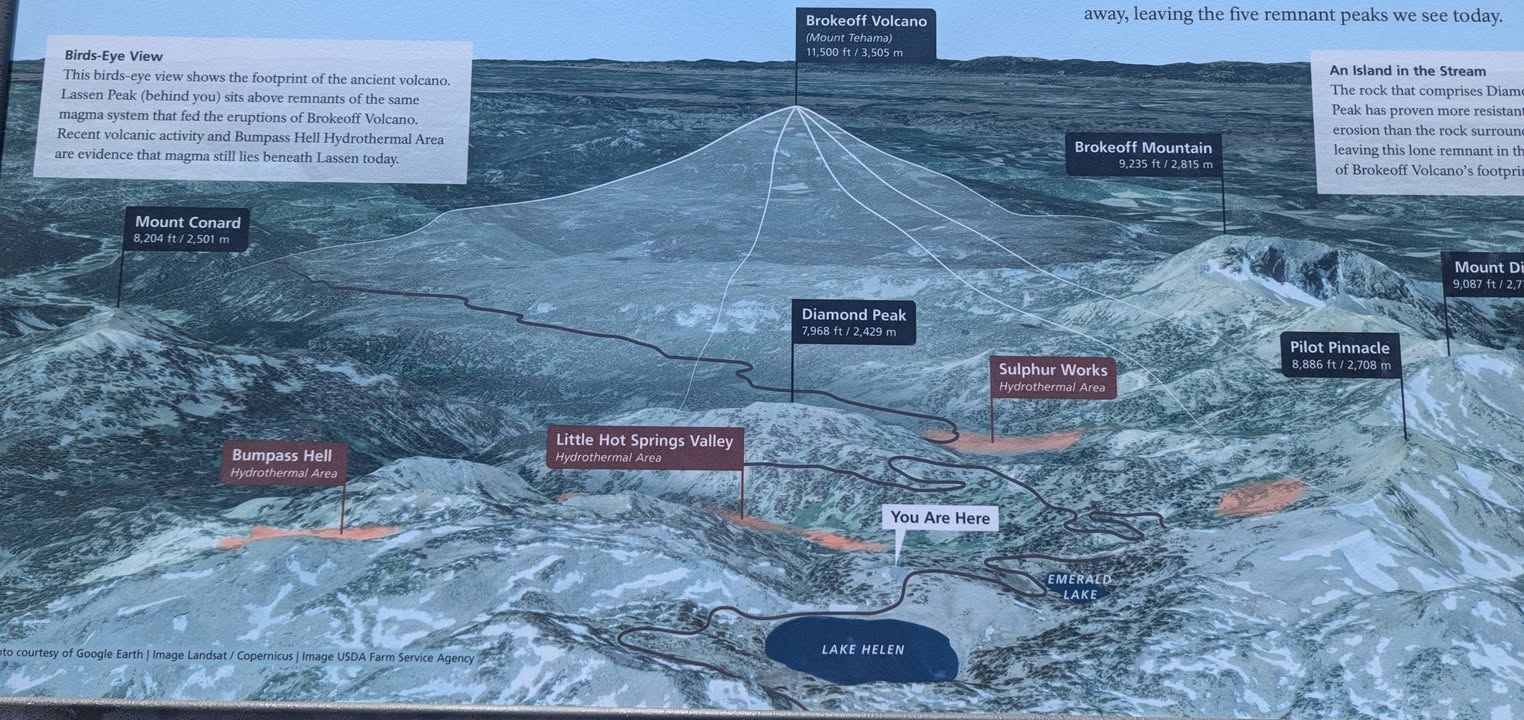 Bumpass Hell Trailhead sign