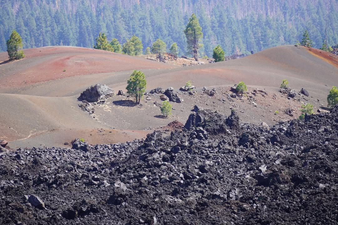 Cinder Cone beginning of ascent at the back