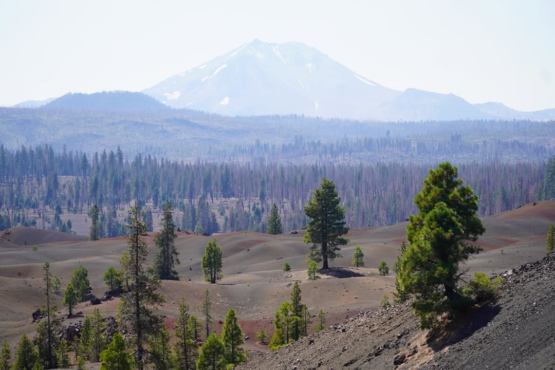 Lassen Peak from Cinder Cone trail