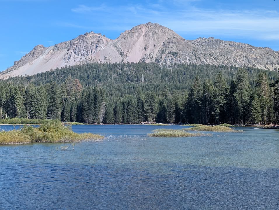 Manzanita Lake with Chaos Crags in the background
