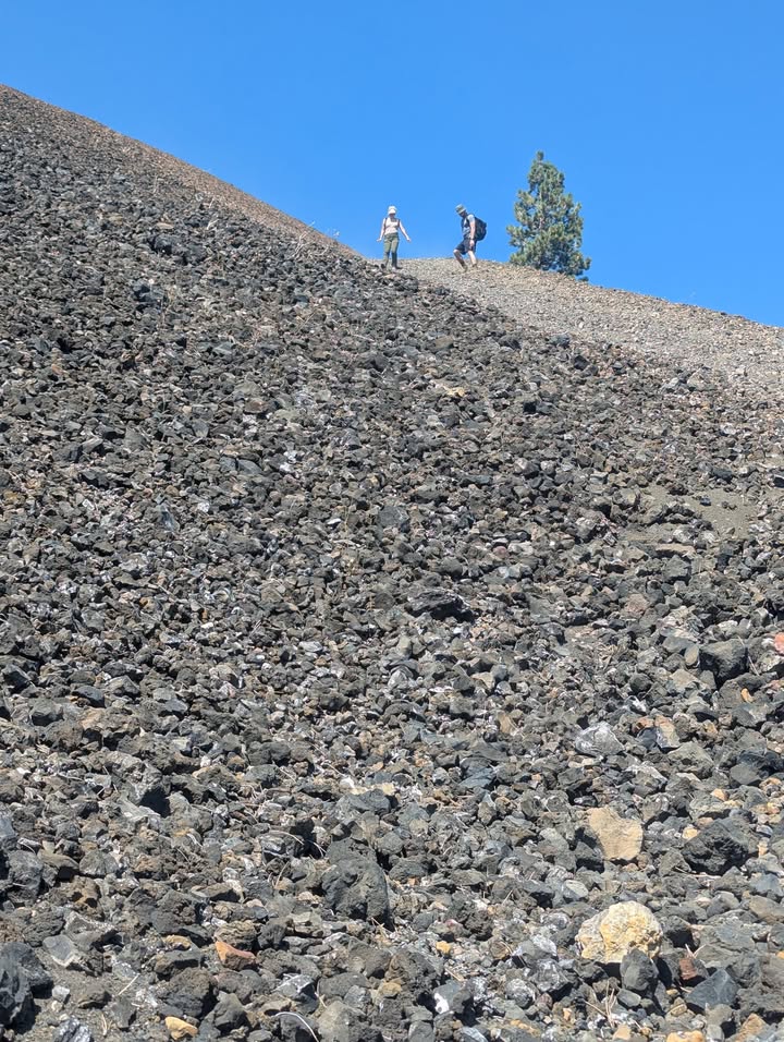 Steep Cinder Cone ascent