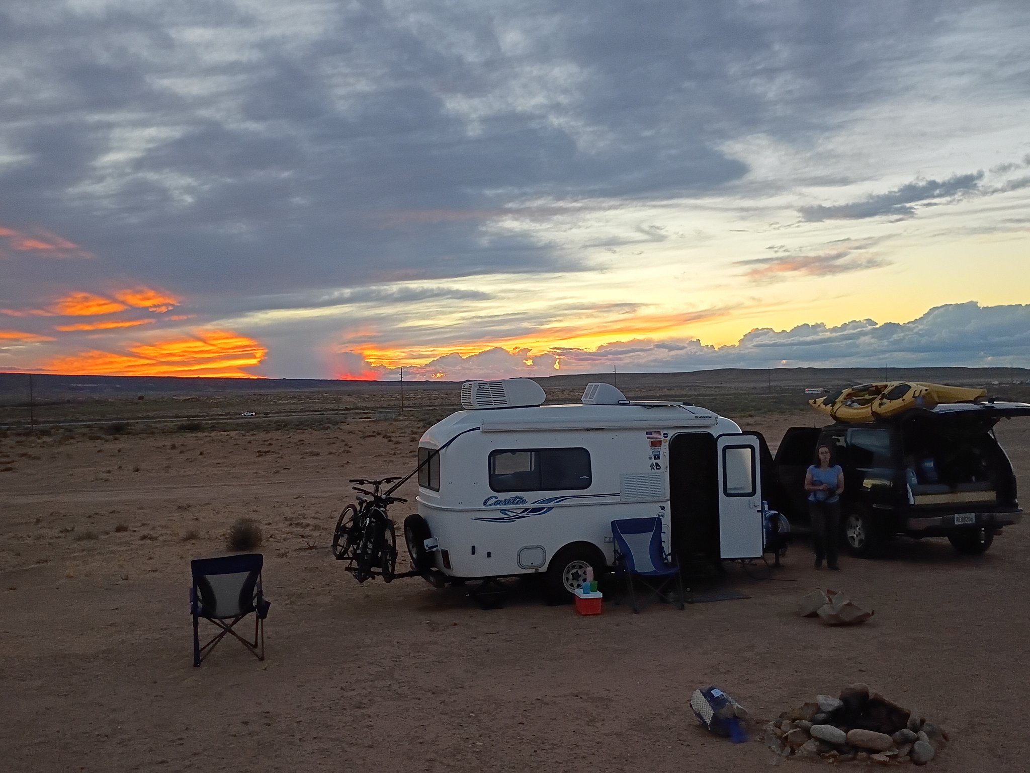 Back at Camp along Klondike Bluffs Road
