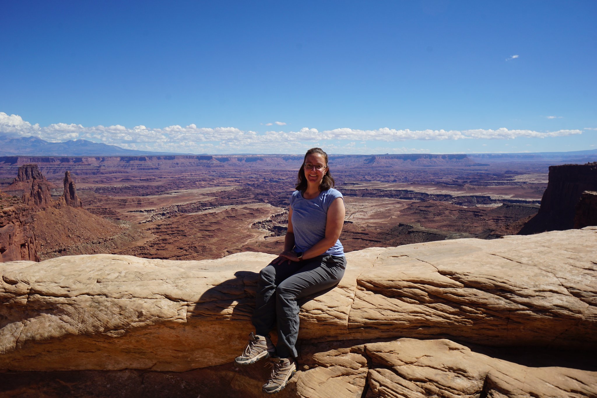 Sitting atop Mesa Arch
