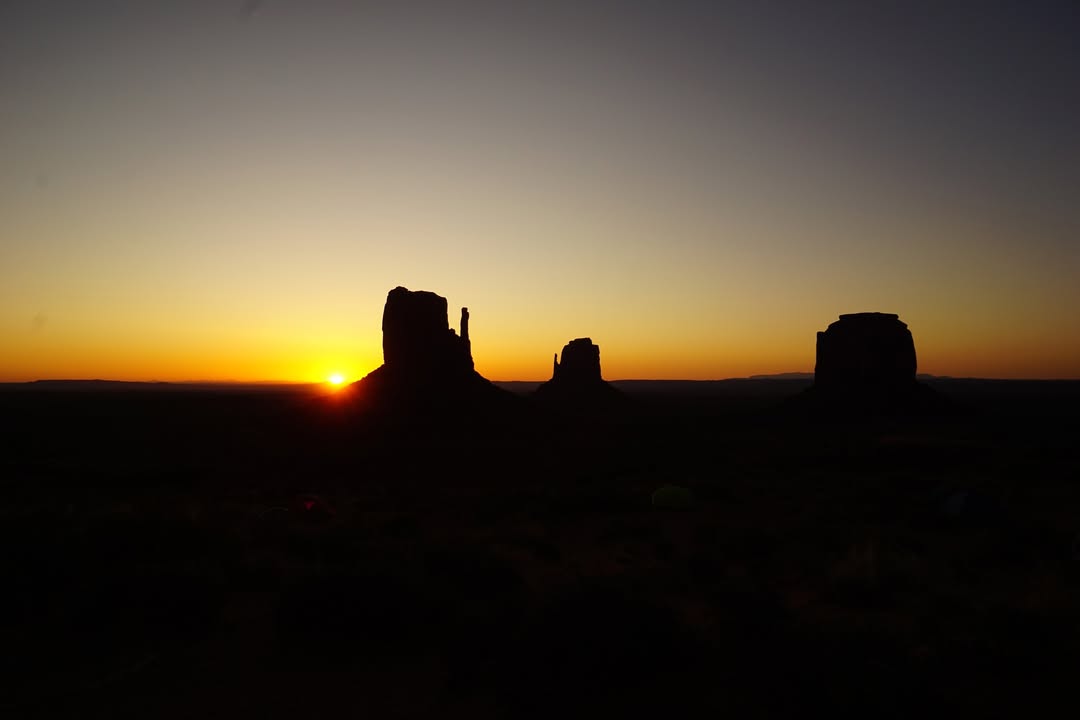 Sunrise in Monument Valley