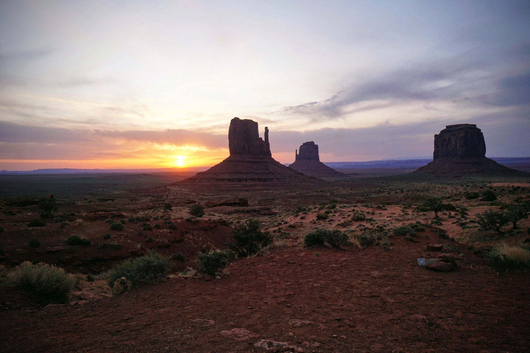 Sunrise in Monument Valley