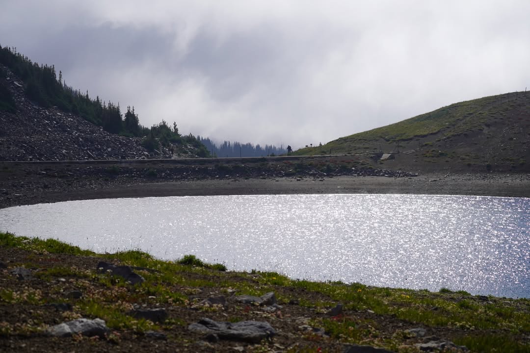 Frozen Lake at Junction for Burroughs Trail