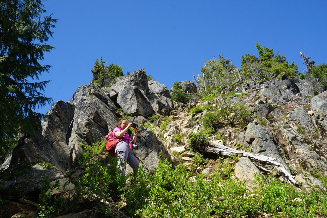 Beginning of the Climb towards Trapper Peak