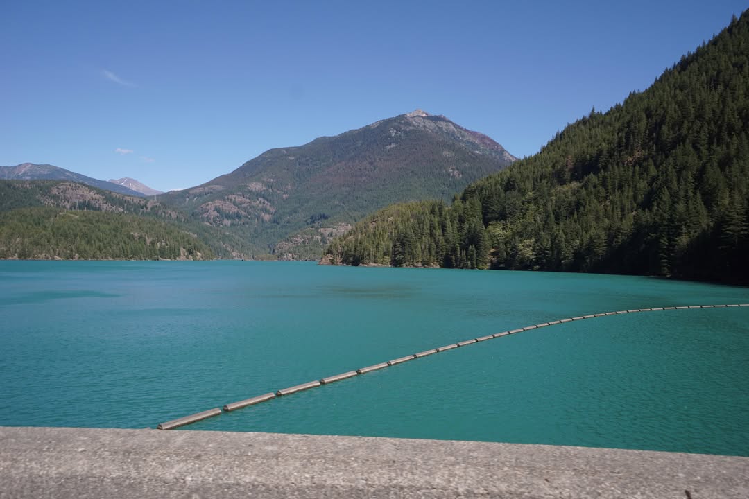 Driving on Diablo Dam
