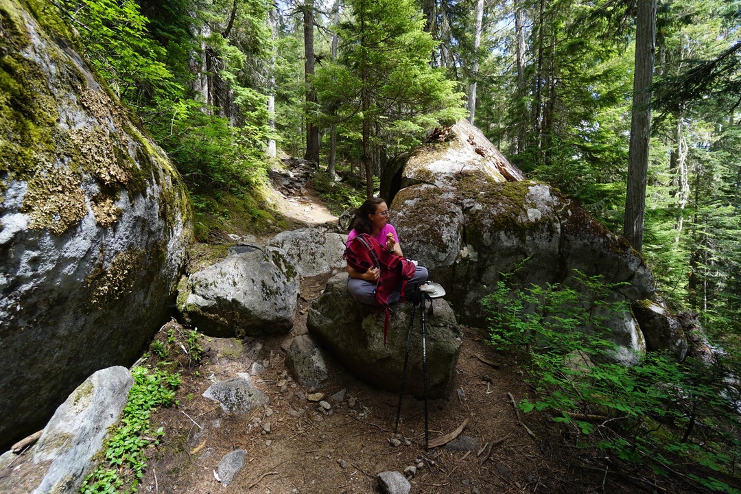 Lunch Break on Thorton Lake Trail