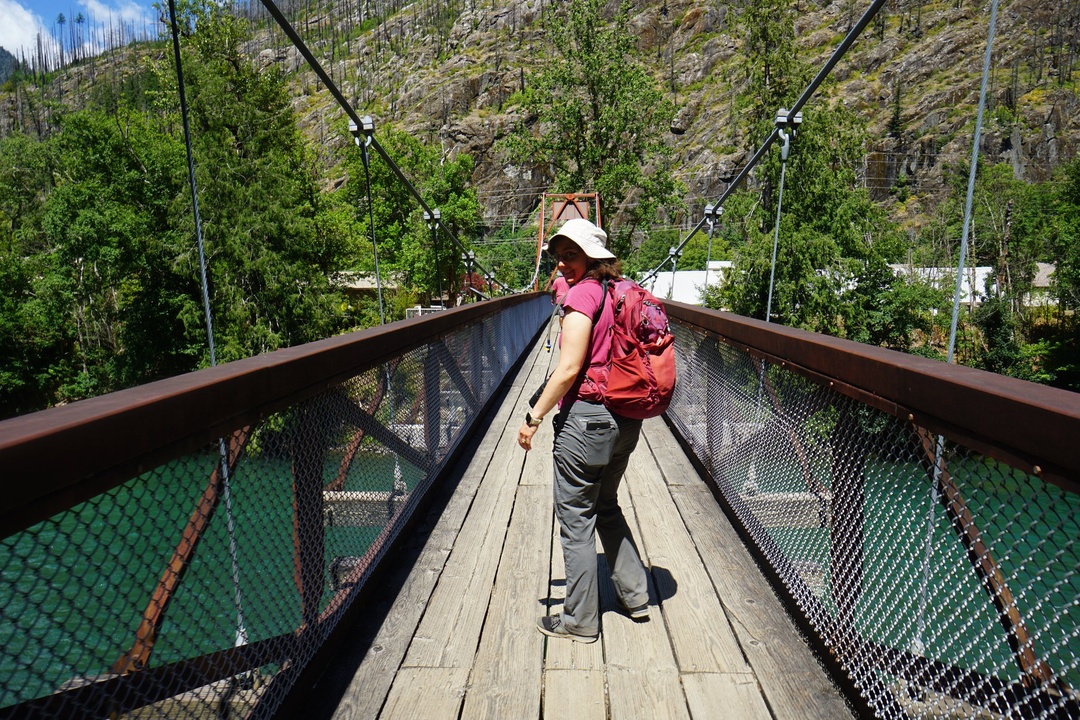 Pedestrian Bridge at End of Trail of Cedars