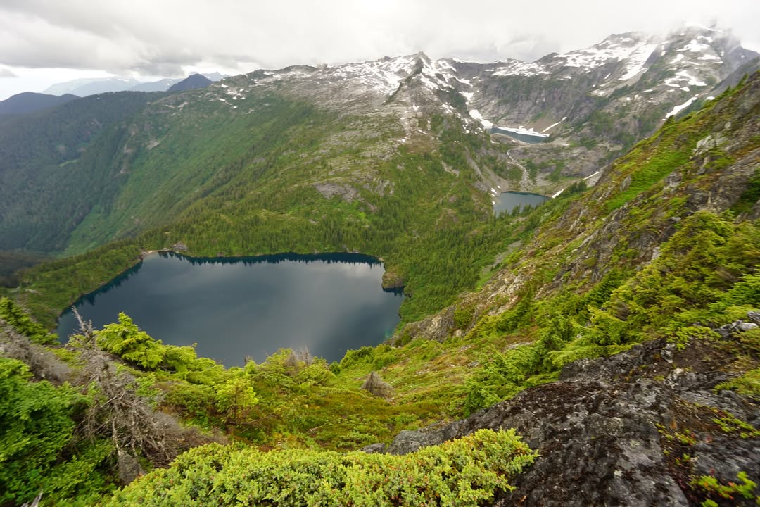 Three Lakes on Thorton Lake Trail to Trappers Peak