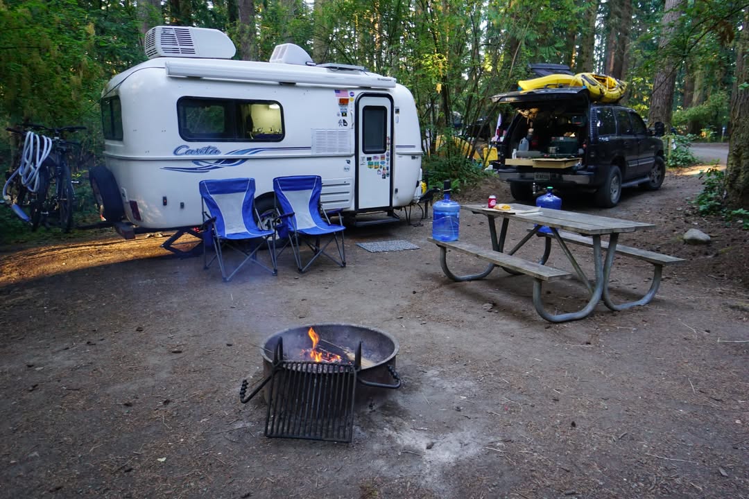 Campsite at Dungeness National Recreation Area