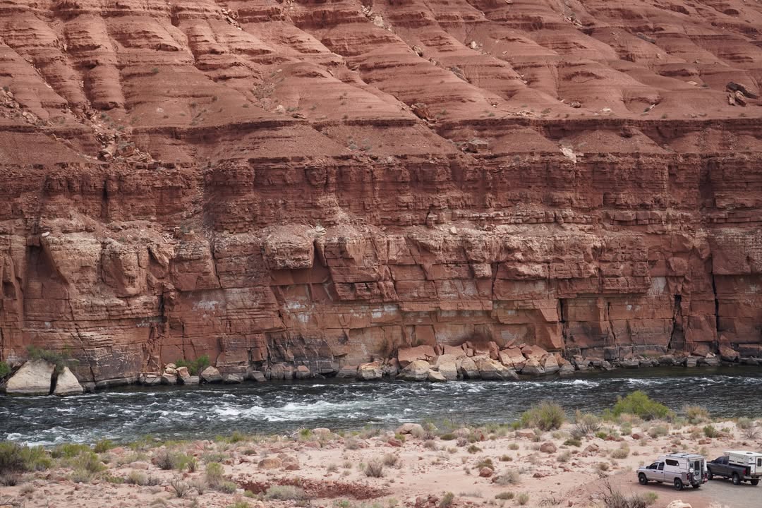 Colorado River view from Lees Ferry Campsite