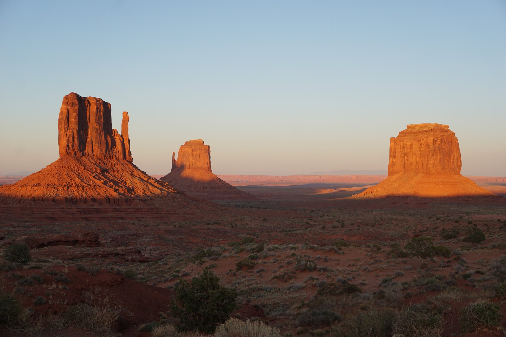 Sunset at Monument Valley