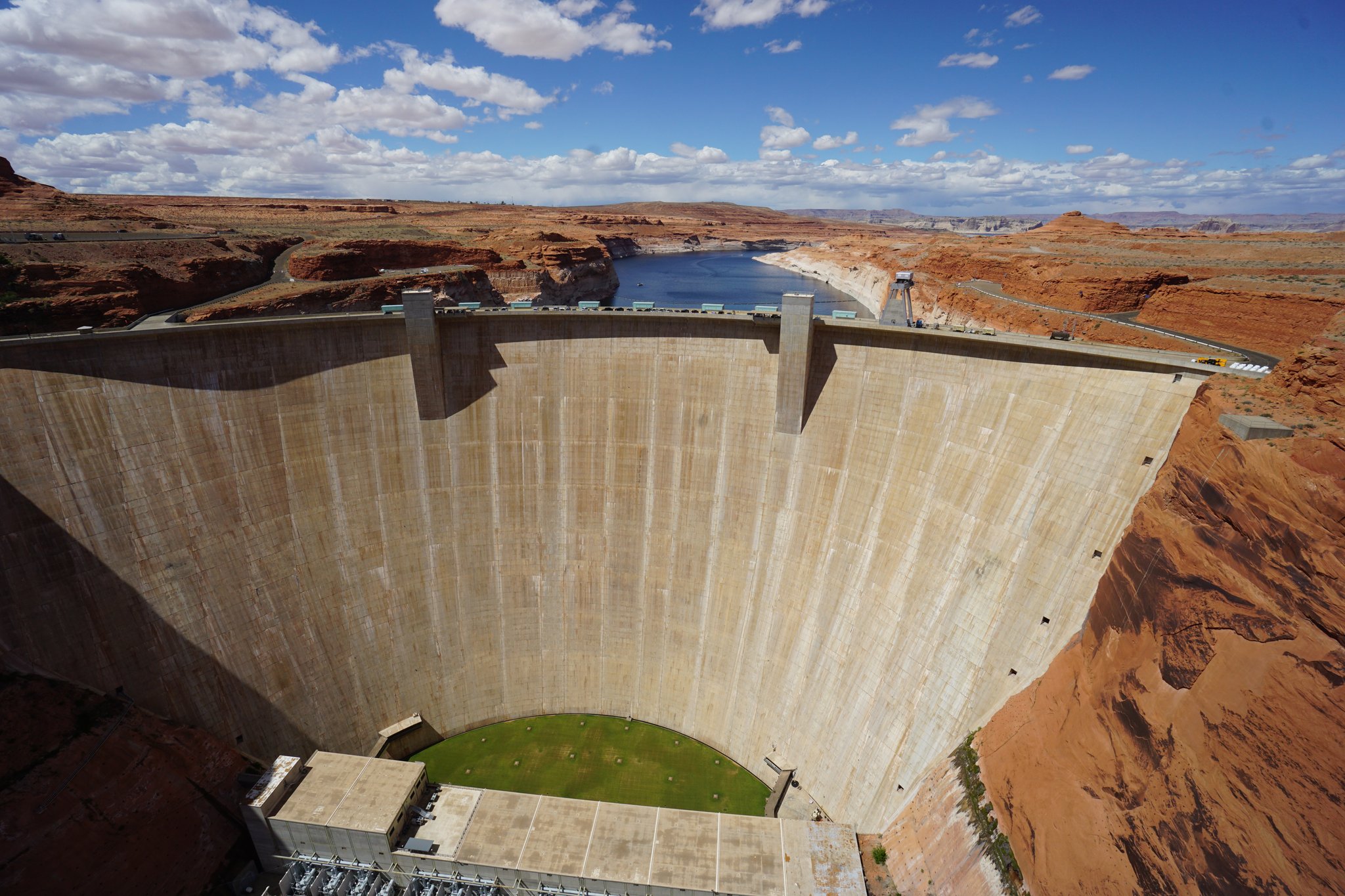 View from Glen Canyon Dam from Bridge