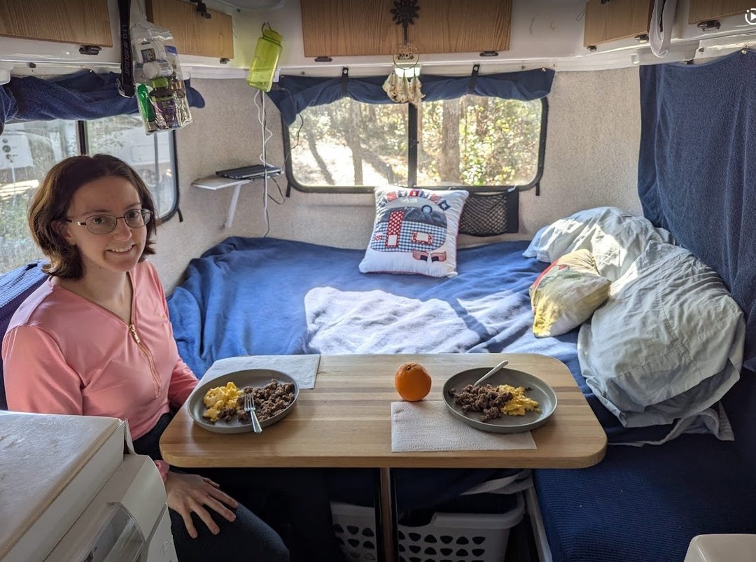 Breakfast In Camper at O'Leno