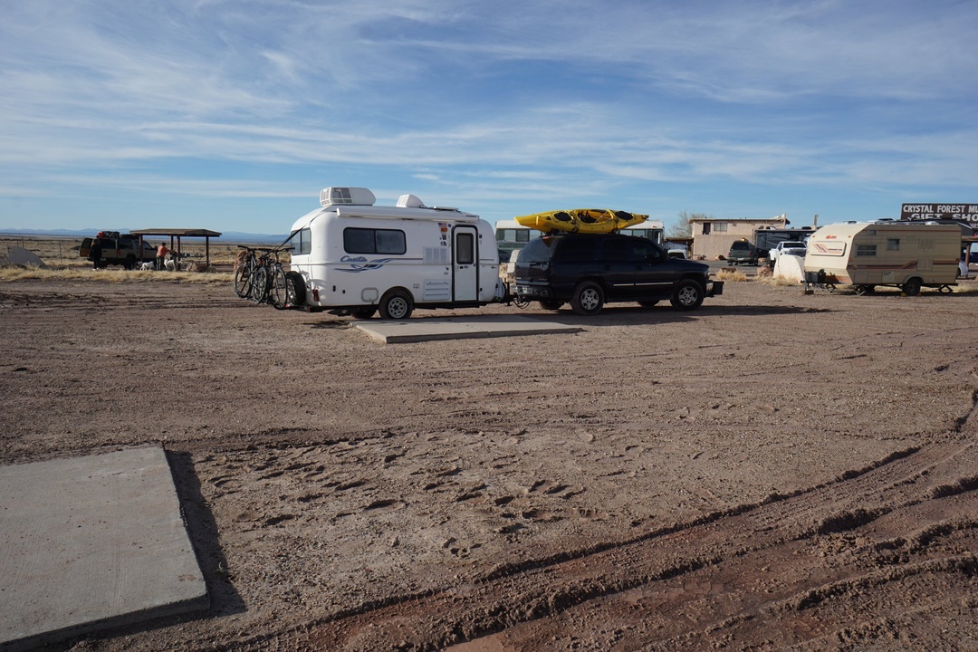 Free Campsite at Crystal Forest Museum