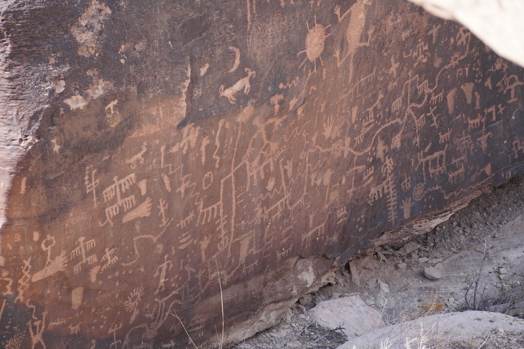 Newspaper Rock Petrophlyphs