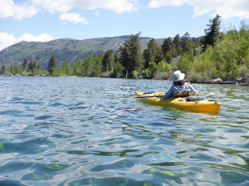 Kayaking at Fremont Lake
