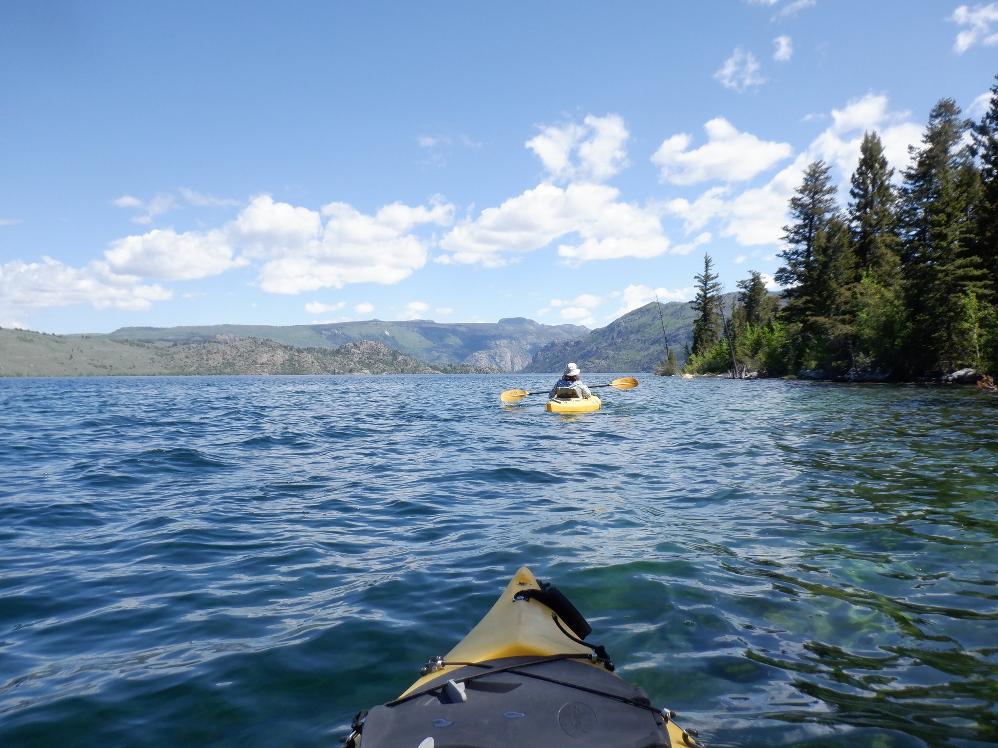 Kayaking at Fremont Lake