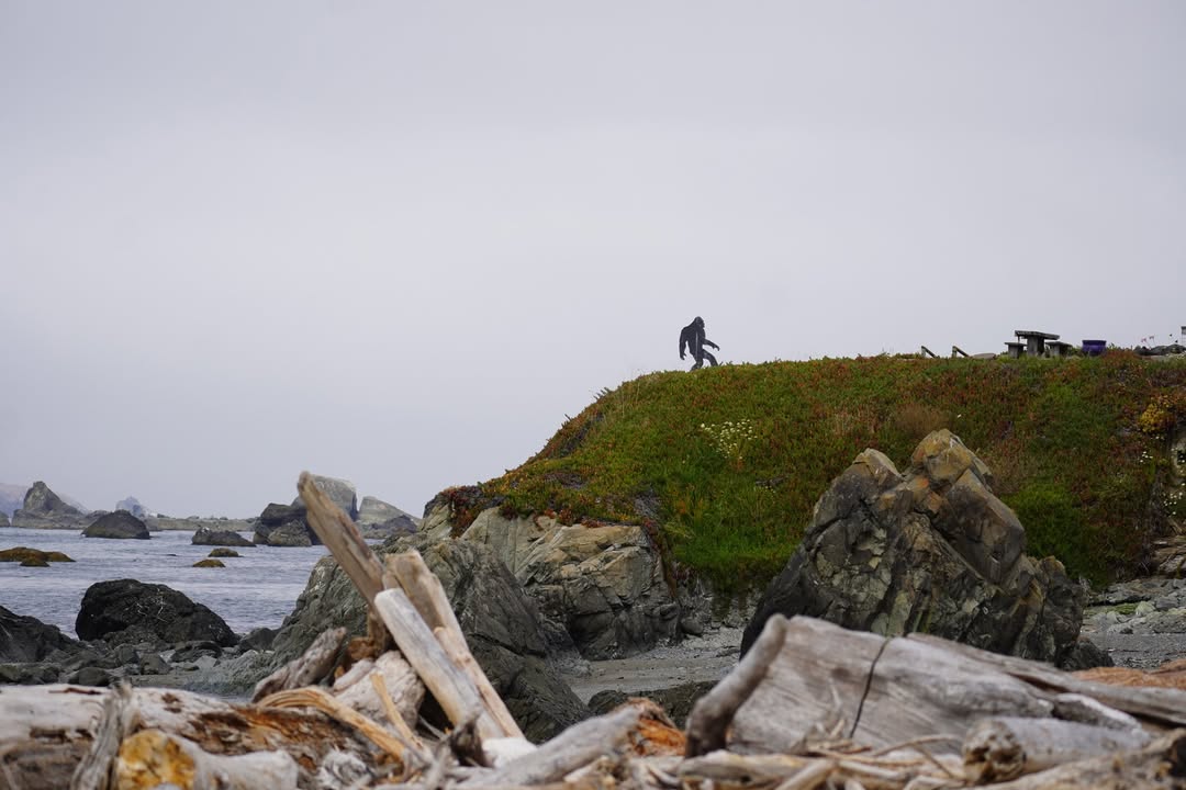 Squatch near the Battery Point Lighthouse