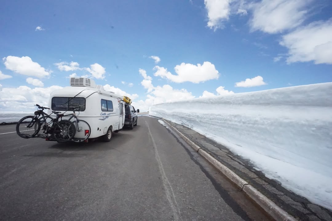 Camper along Trail Ridge
