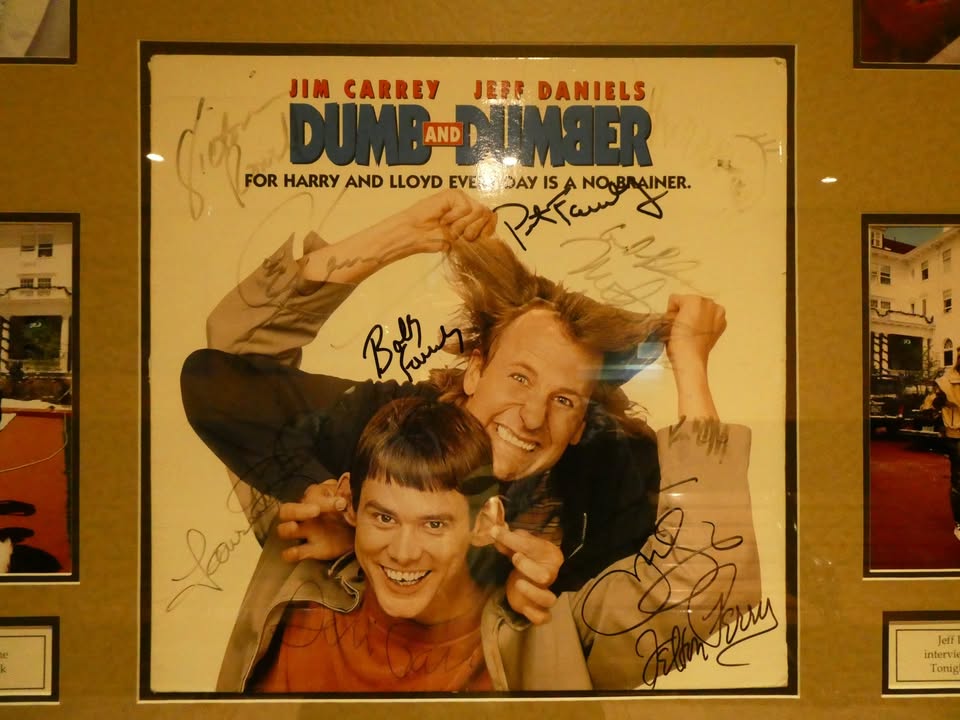 Dumb and Dumber memorabilia at Stanley Hotel