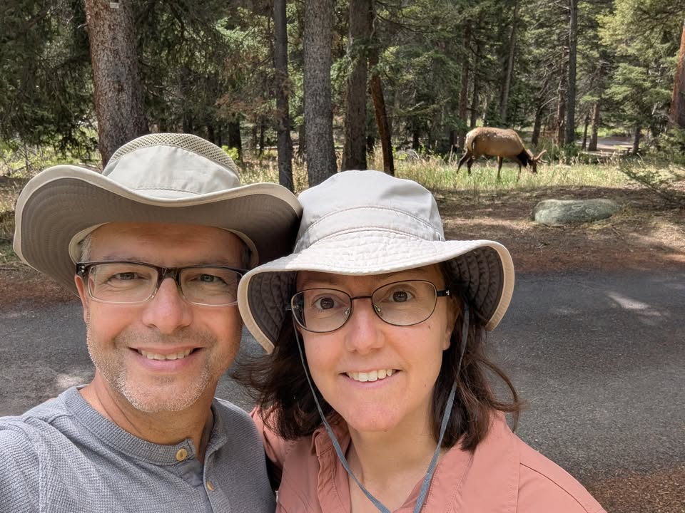 Elk selfie in Endovalley Picnic Area