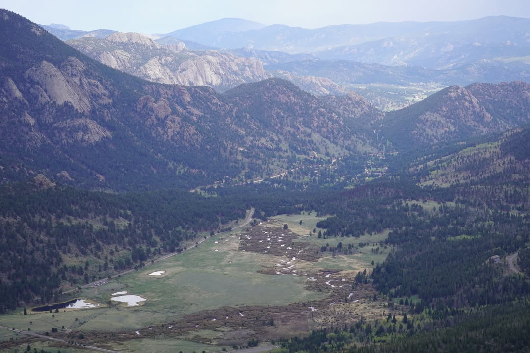 Horseshoe Park from above at Many Parks Curve Overlook