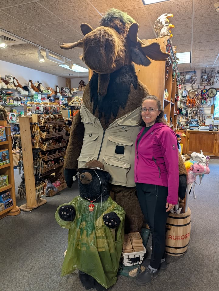 Stuffed Moose at Rocky Mountain Gateway Gift Store